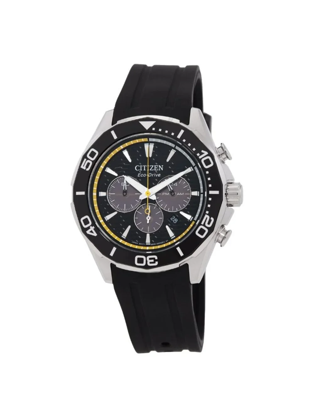NWT Citizen Endeavor Chronograph Quartz Black Dial Men's Watch